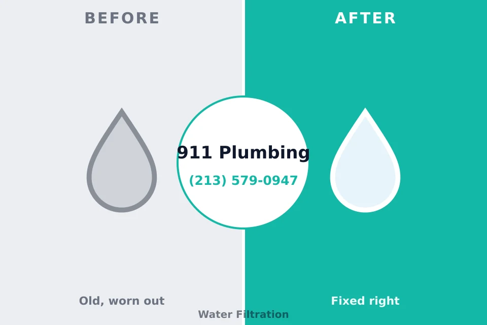 Before and after: plumbing repair Bradford, PA